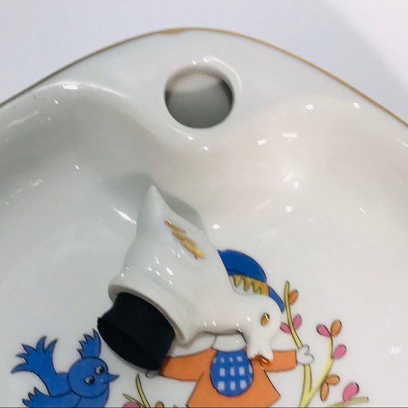 FD Chauvigny 1950s Porcelain Baby Warming Dish - Picture 4 of 10